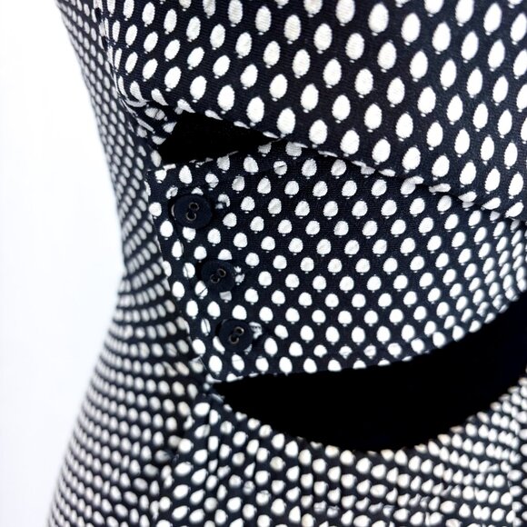 Alythea Brand 70s Hobnobber Style Dress Criss Cross Back Fit n Flare Type - Picture 6 of 15